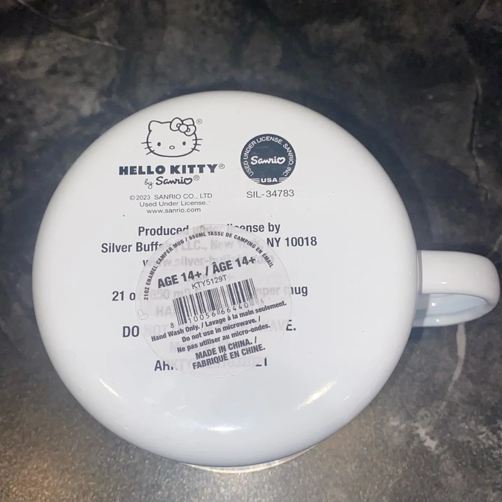 Hello Kitty Enamel Camper Coffee Mug